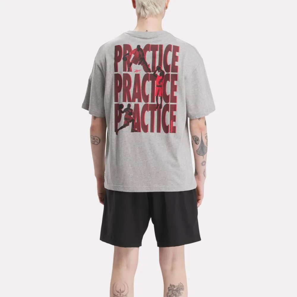 Reebok Apparel Men Basketball Practice Tee MGREYH sold by Reebok product image thumbnail 3