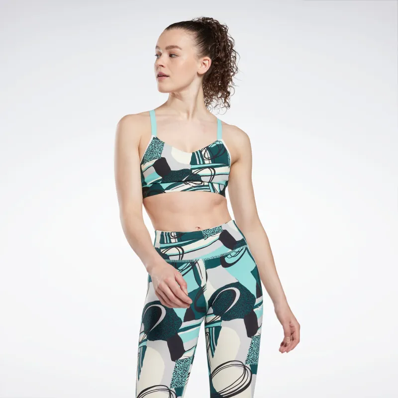 Reebok Apparel Women Lux Perform Graphic Strappy Bra Seclte sold by Reebok