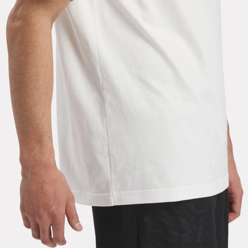 Reebok Apparel Men Basketball Brand Graphic T-Shirt CHALK sold by Reebok product image thumbnail 5