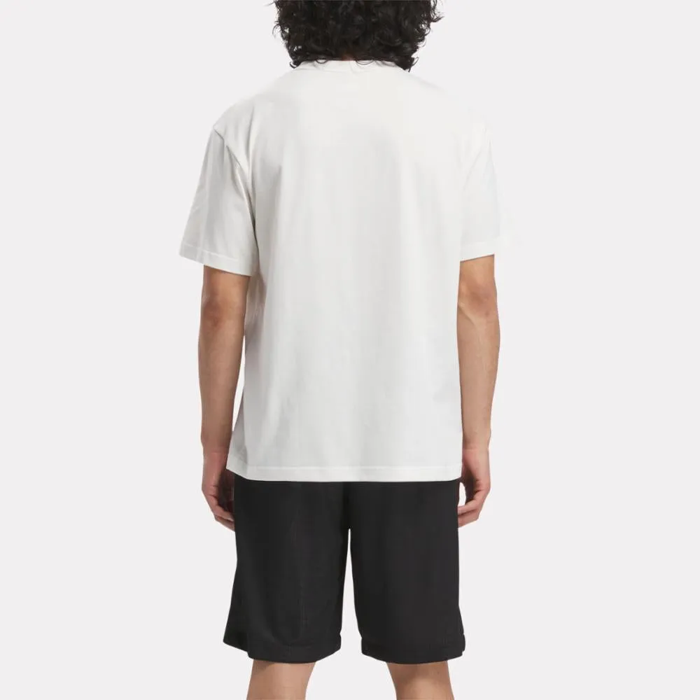 Reebok Apparel Men Basketball Brand Graphic T-Shirt CHALK sold by Reebok product image thumbnail 2