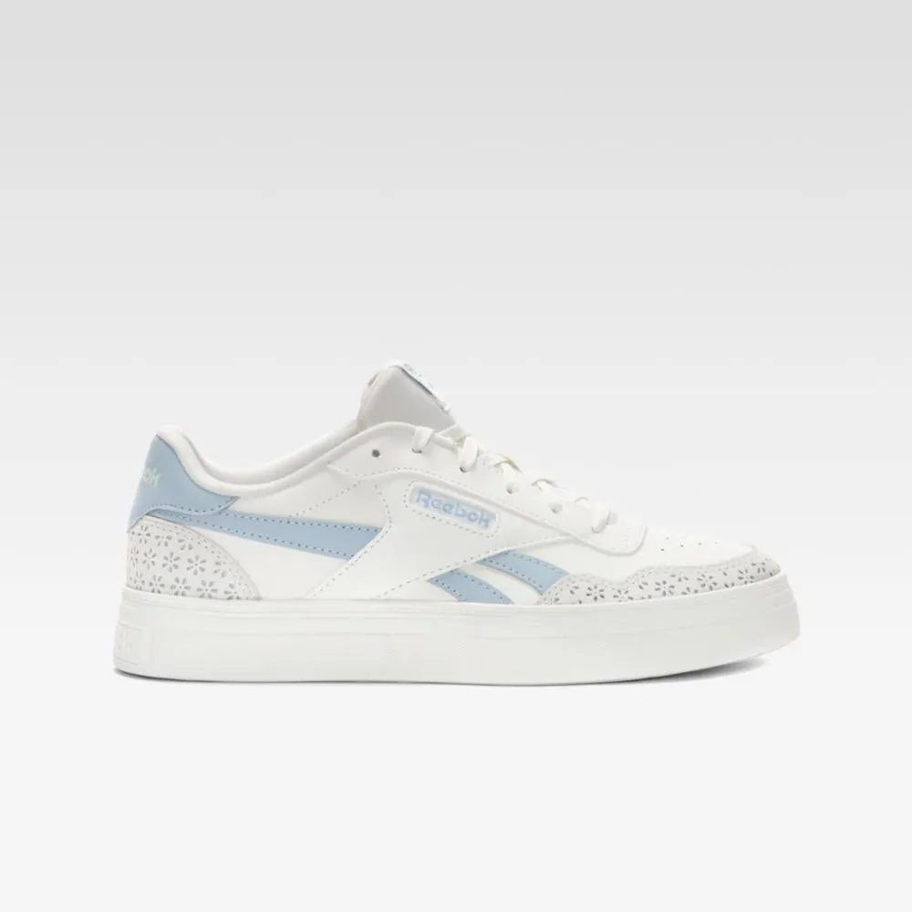 Reebok Footwear Women Court Advance Bold Shoes CHALK/PALBLU/CHALK sold by Reebok