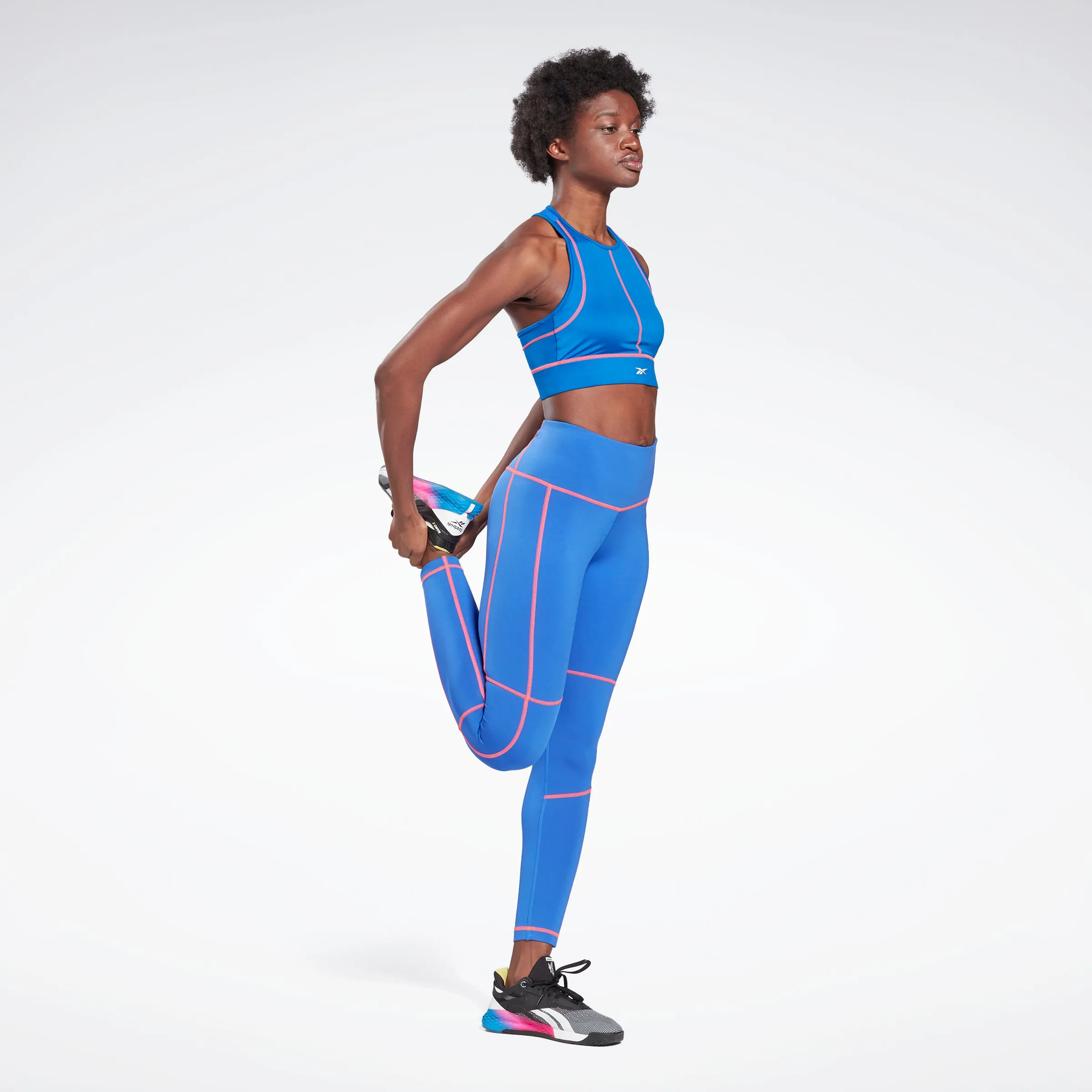 Reebok Apparel Women Workout Ready High-Rise Detail Leggings Coublu sold by Reebok product image thumbnail 2