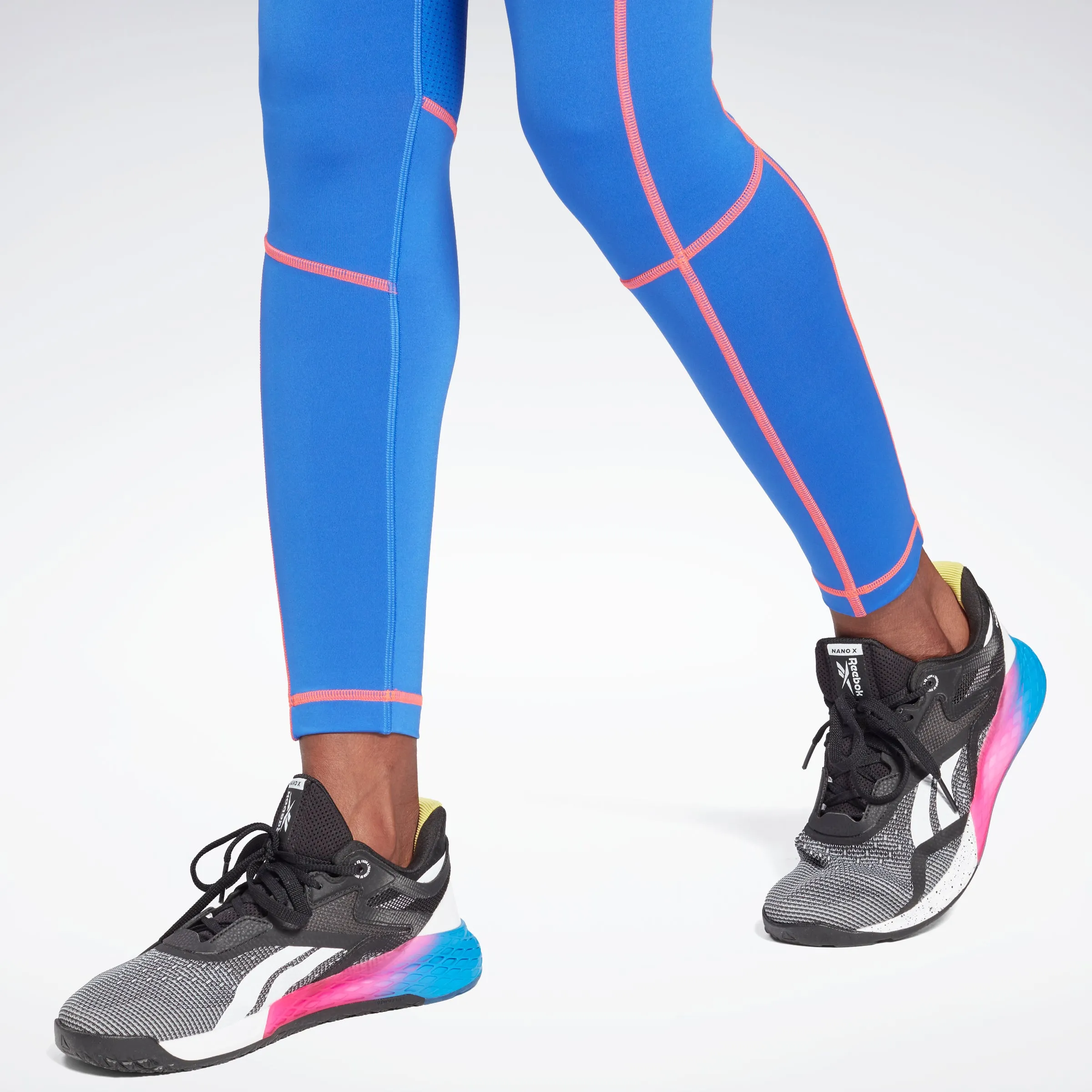 Reebok Apparel Women Workout Ready High-Rise Detail Leggings Coublu sold by Reebok product image thumbnail 5