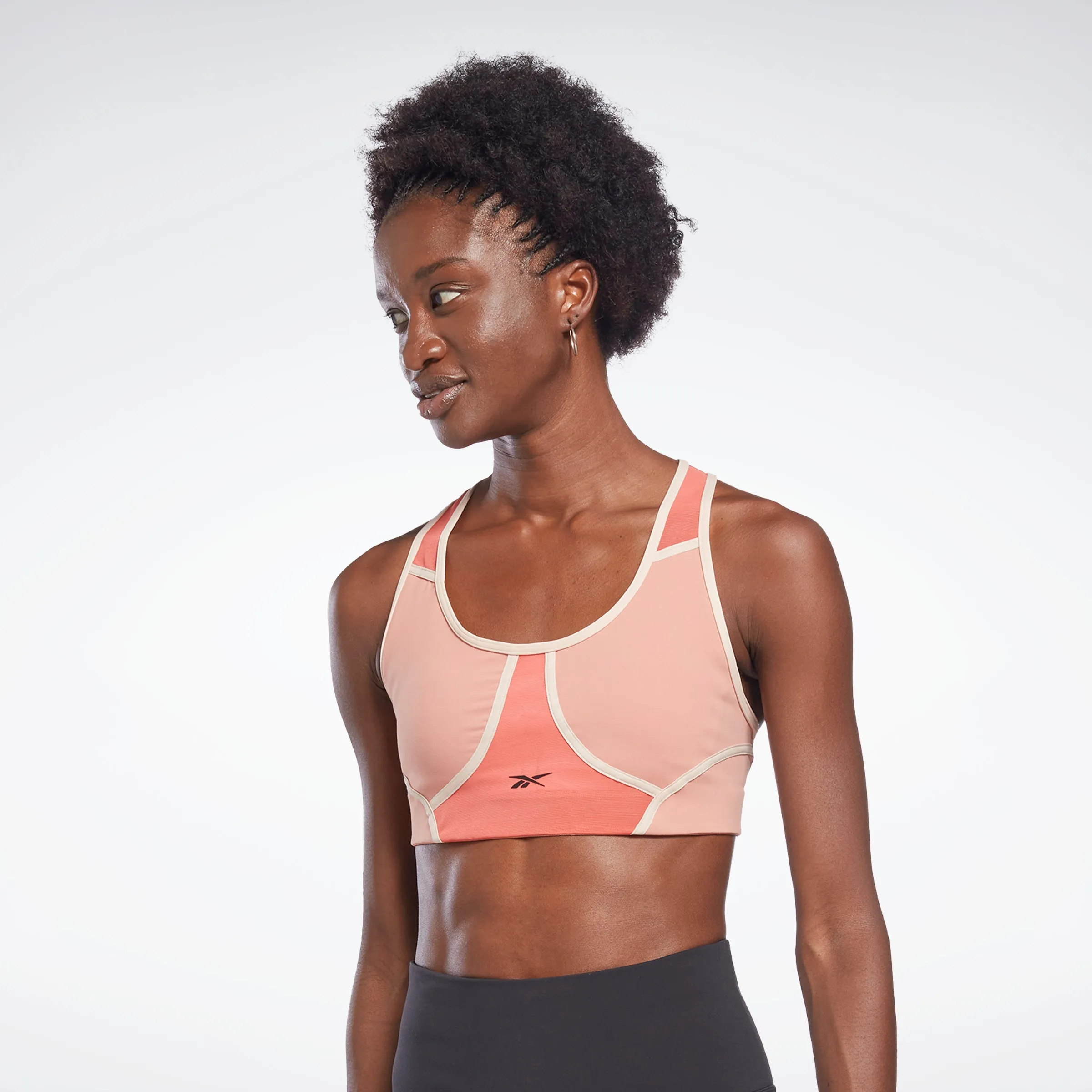 Reebok Apparel Women Lux Racer Colorblocked Padded Bra Cancor sold by Reebok