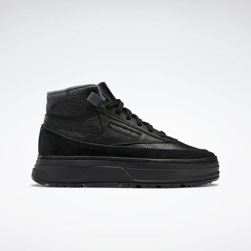 Reebok Footwear Women Club C Geo Mid Shoes Cblack/Purgry/Purgry sold by Reebok