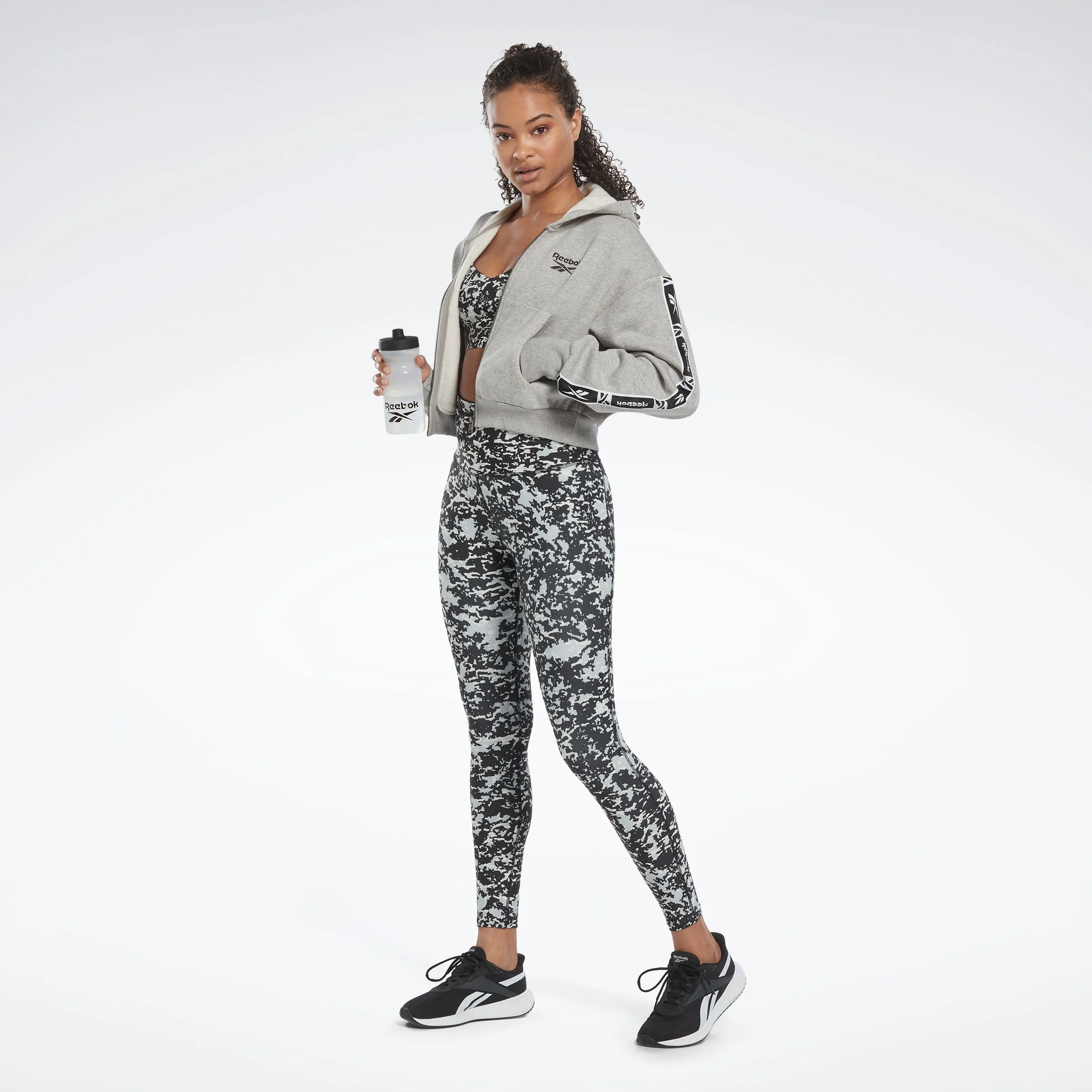 Reebok Apparel Women Lux 2.0 Speckle Modern Safari Leggings Black sold by Reebok product image thumbnail 2