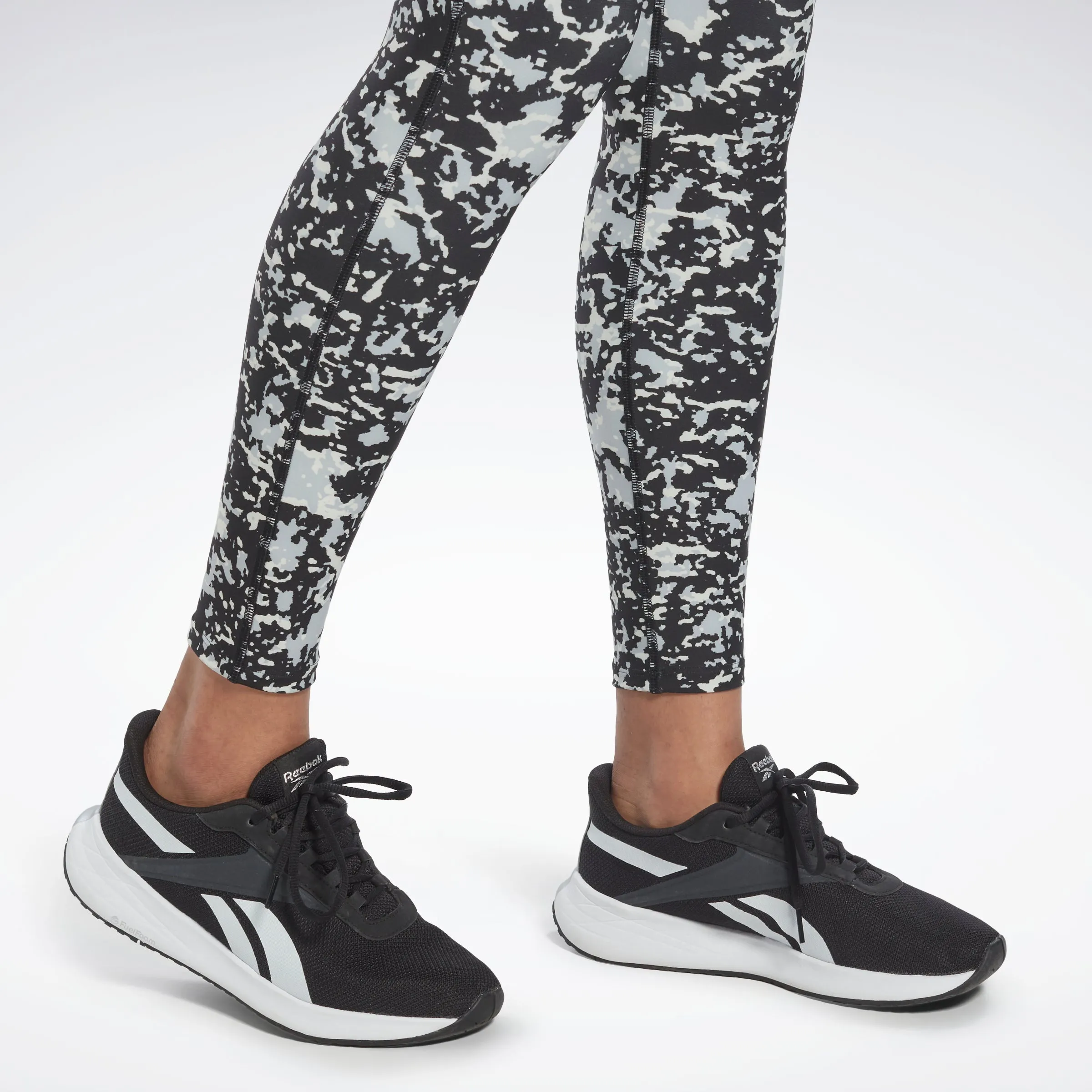 Reebok Apparel Women Lux 2.0 Speckle Modern Safari Leggings Black sold by Reebok product image thumbnail 4