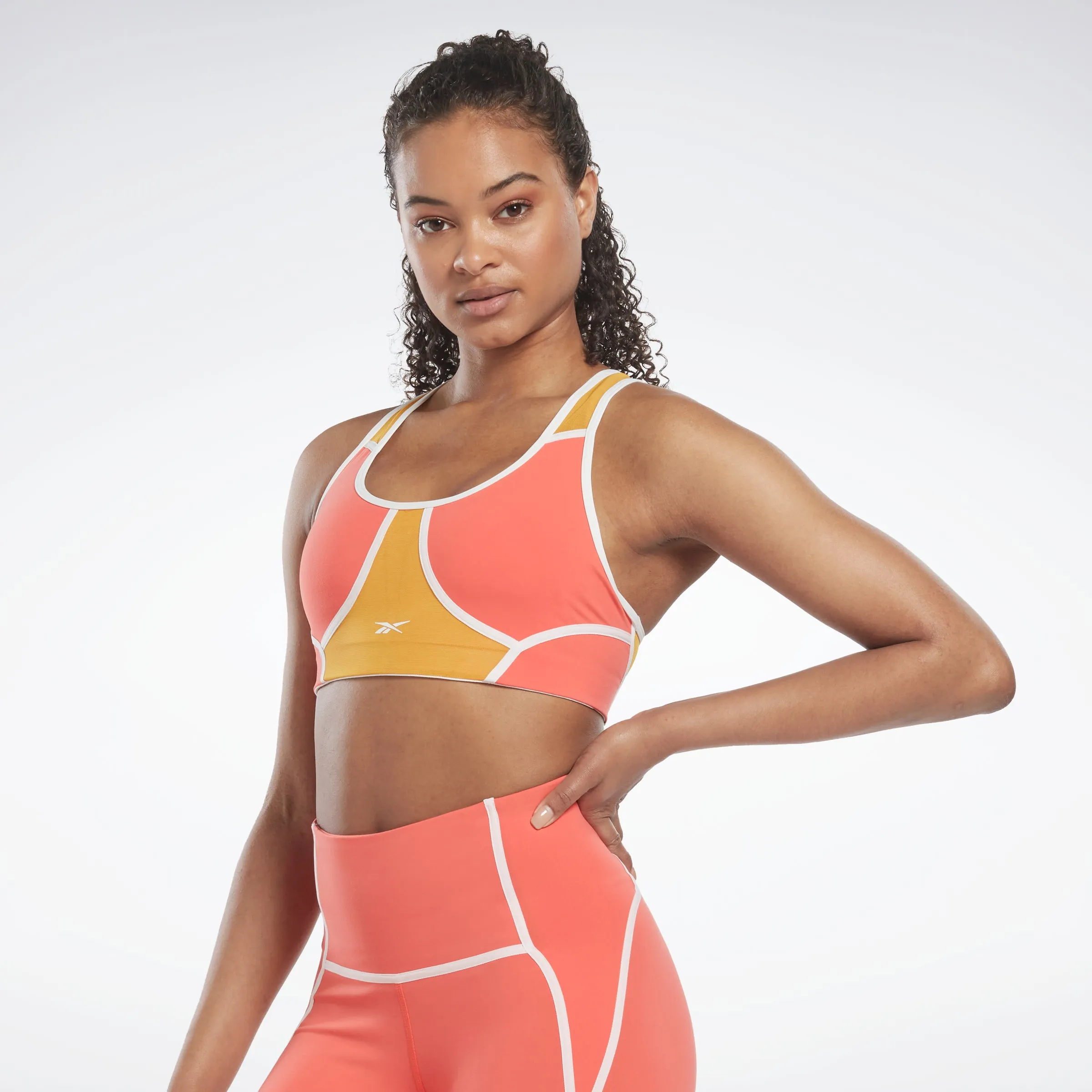 Reebok Apparel Women Lux Racer Colorblocked Padded Bra Smorfl sold by Reebok