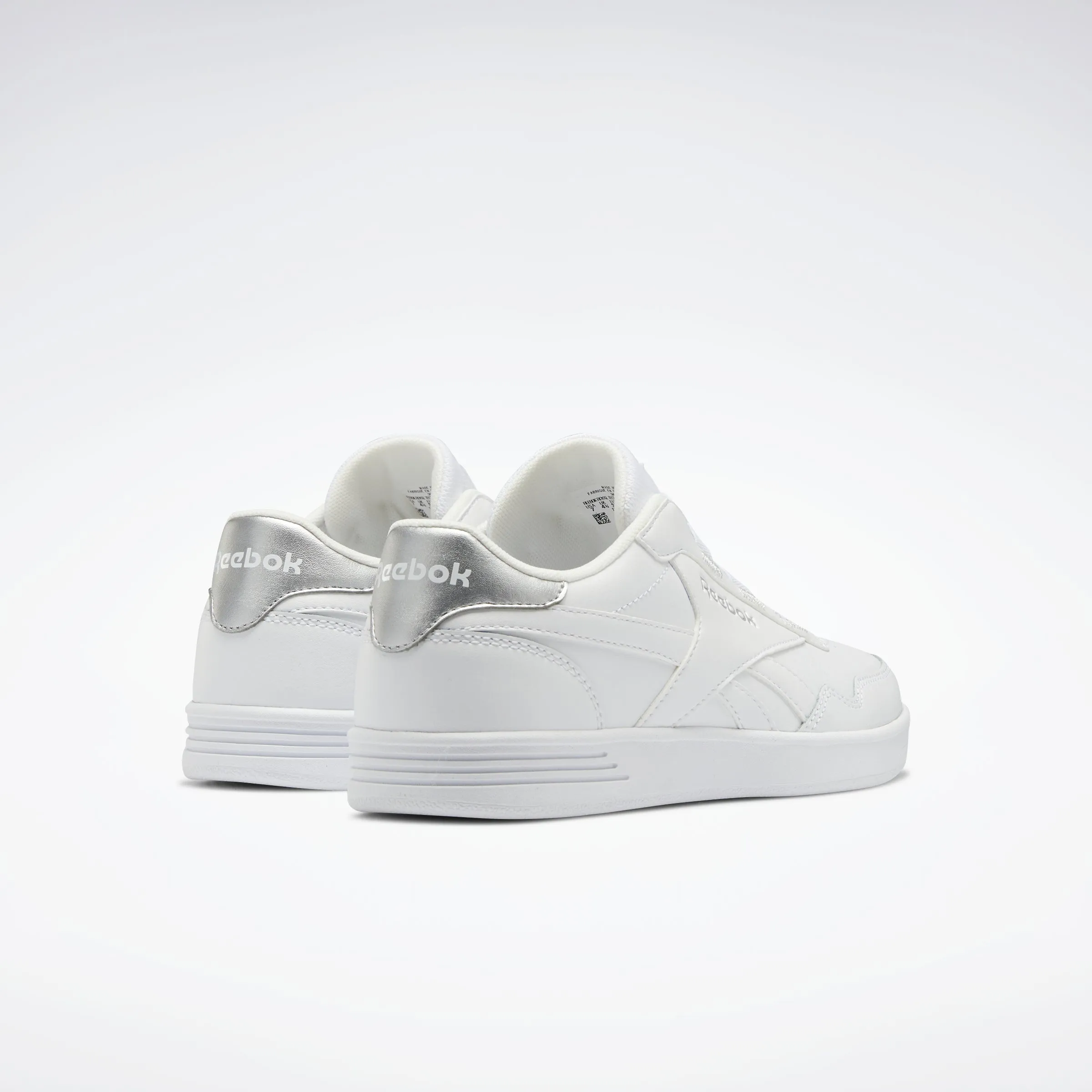 Reebok Footwear Women Reebok Royal Techque T Elastic Shoes White/Silver Met./White sold by Reebok product image thumbnail 4