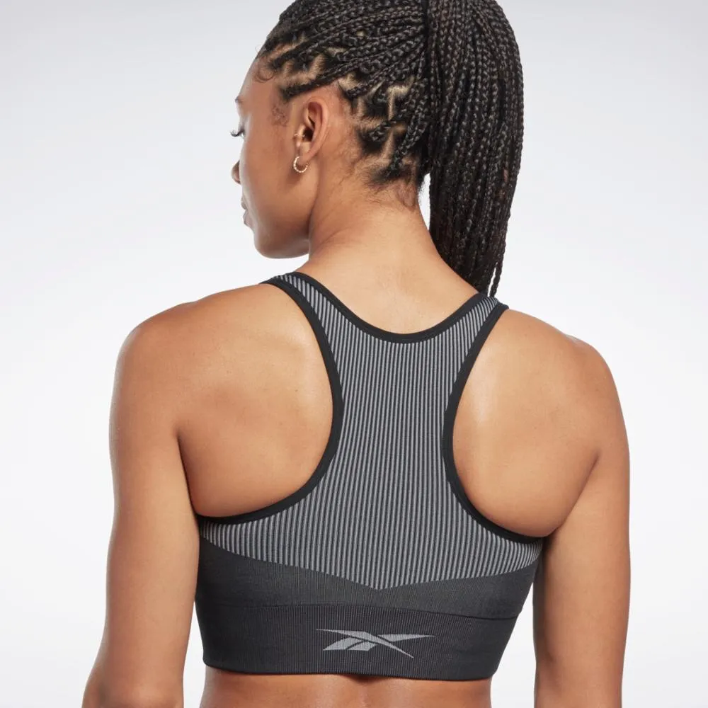 Reebok Apparel Women Yoga Seamless Sports Bra BLACK sold by Reebok product image thumbnail 3