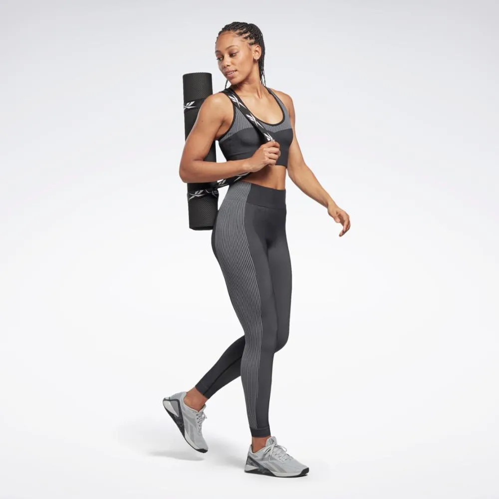 Reebok Apparel Women Yoga Seamless Sports Bra BLACK sold by Reebok product image thumbnail 2