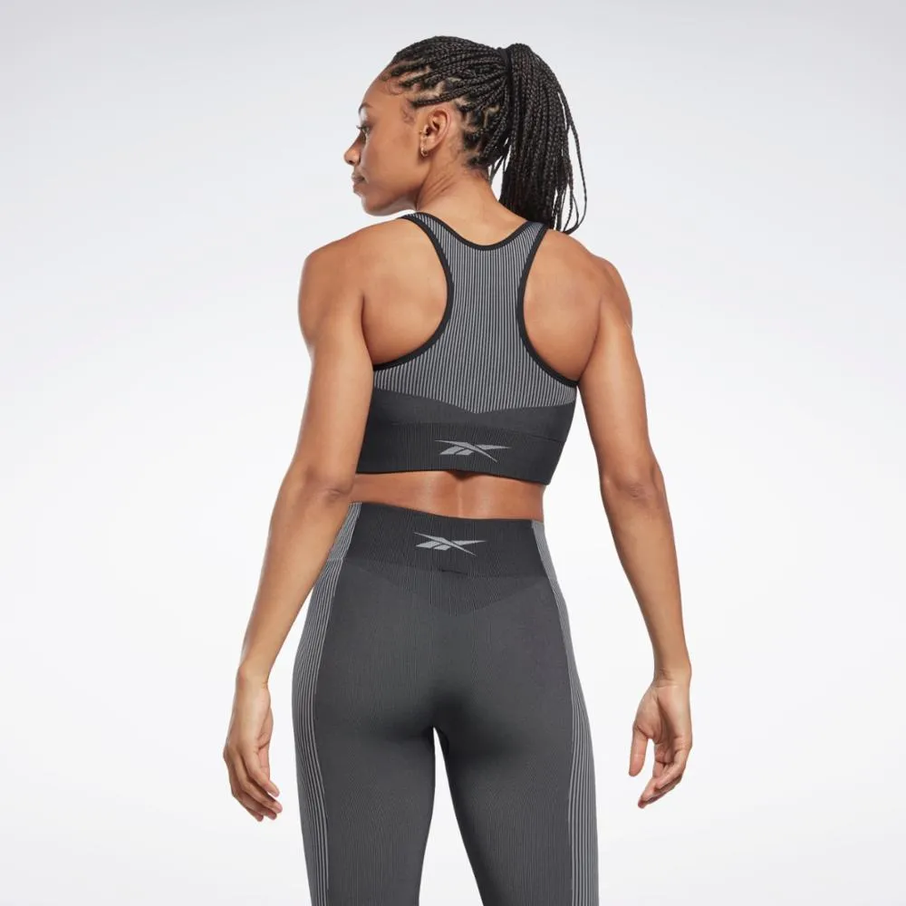 Reebok Apparel Women Yoga Seamless Sports Bra BLACK sold by Reebok product image thumbnail 5