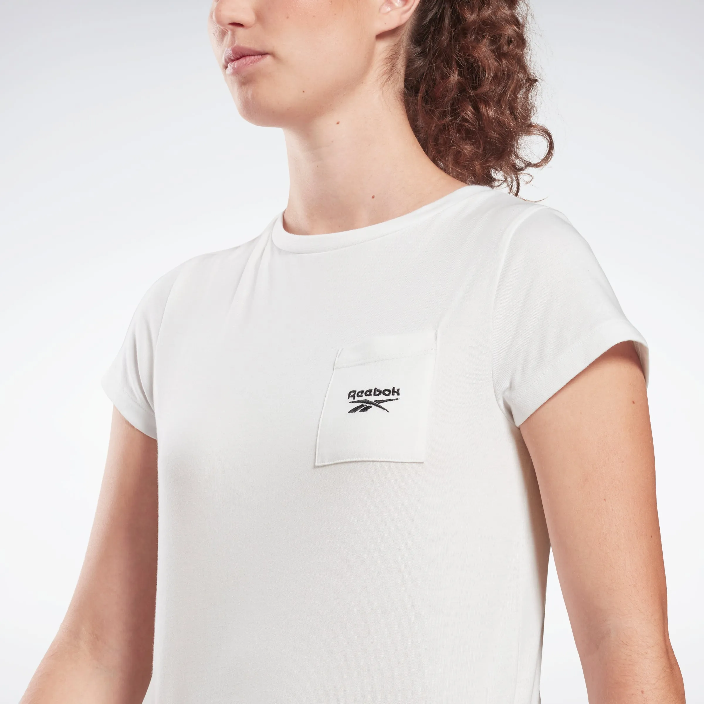 Reebok Apparel Women Reebok Identity Pocket T-Shirt White sold by Reebok product image thumbnail 4