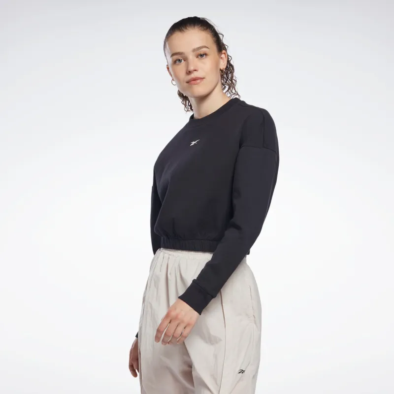 Reebok Apparel Women Dreamblend Cotton Midlayer Sweatshirt Black sold by Reebok