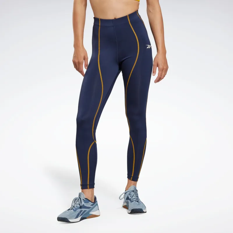 Reebok Apparel Women Myt Detail Poly Leggings Vecnav sold by Reebok