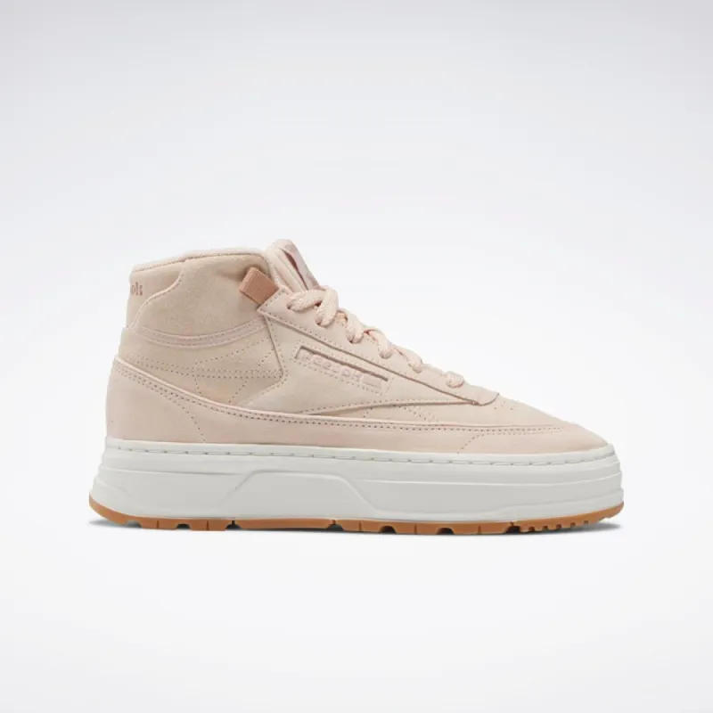 Reebok Footwear Women Club C Geo Mid Shoes SOFECR/BARBRW/RBKG06 sold by Reebok