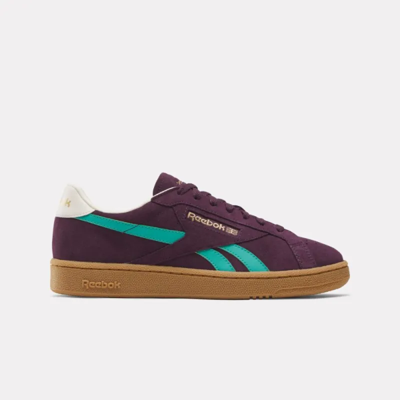 Reebok Footwear Men Club C Grounds UK Shoes MIDNIGHTPLUM/UNLSHDGREEN/BLAC sold by Reebok