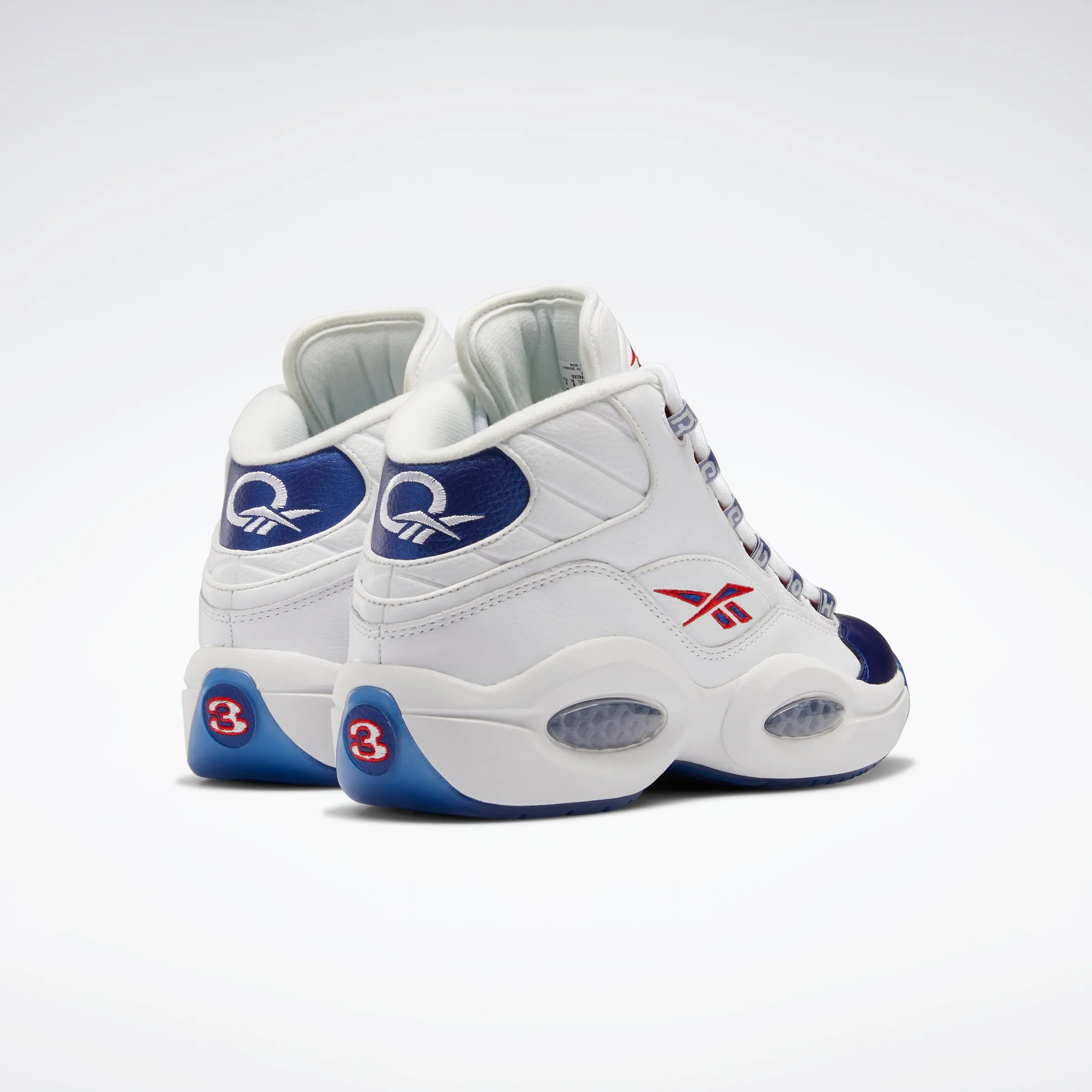 Reebok Footwear Men Question Mid Shoes Ftwwht/Clacob/Clear sold by Reebok product image thumbnail 4