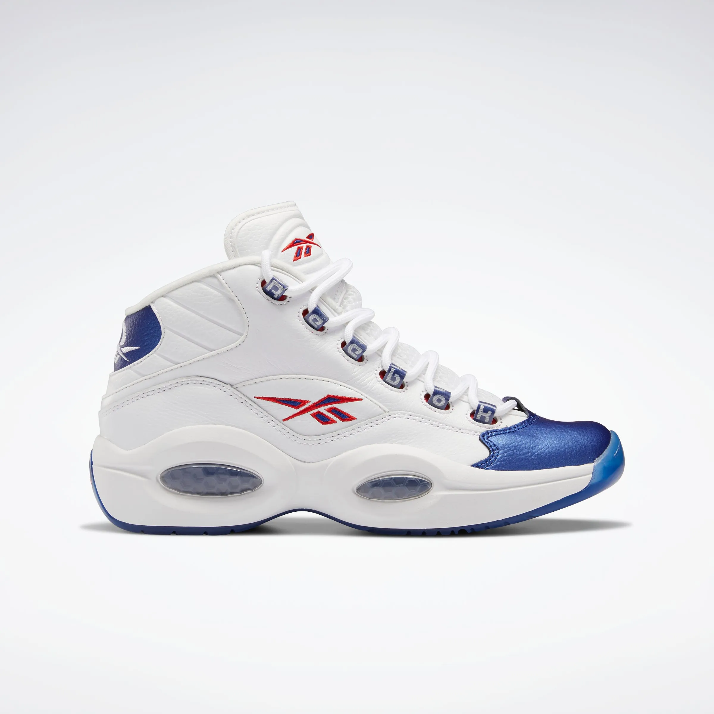 Reebok Footwear Men Question Mid Shoes Ftwwht/Clacob/Clear sold by Reebok