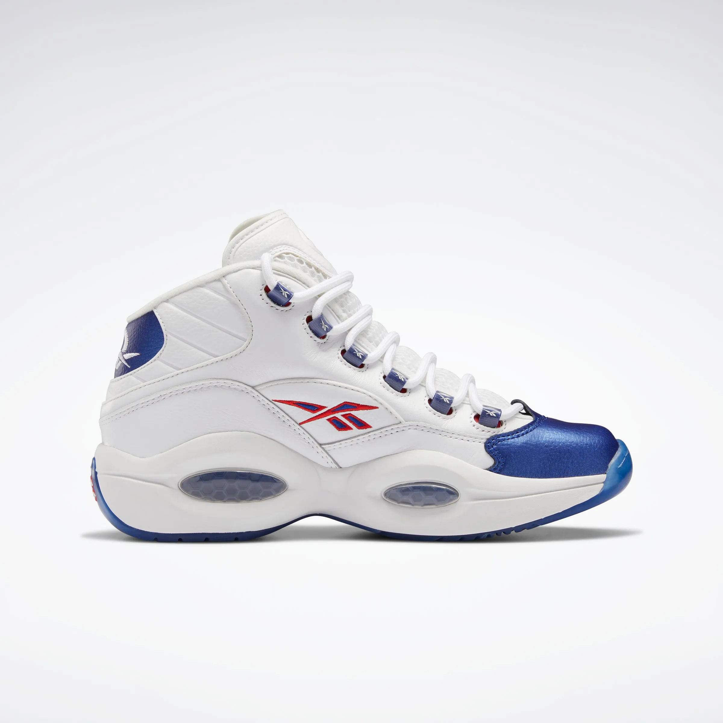 Reebok Footwear Men Question Mid Shoes Ftwwht/Clacob/Clear sold by Reebok product image thumbnail 2