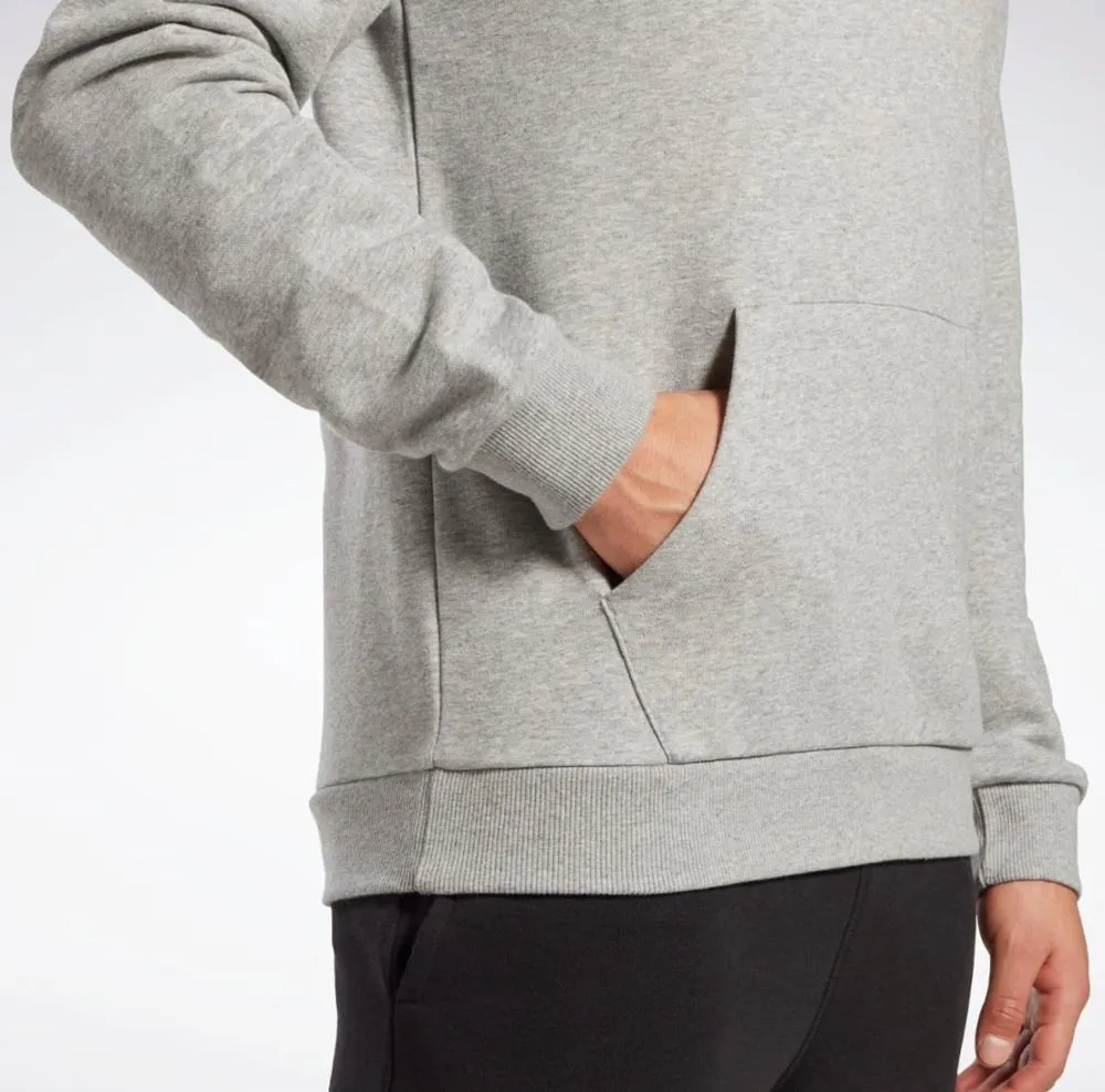 Reebok Apparel Men Reebok Identity French Terry Logo Pullover Hoodie MEDIUM GREY HEATHER sold by Reebok product image thumbnail 5