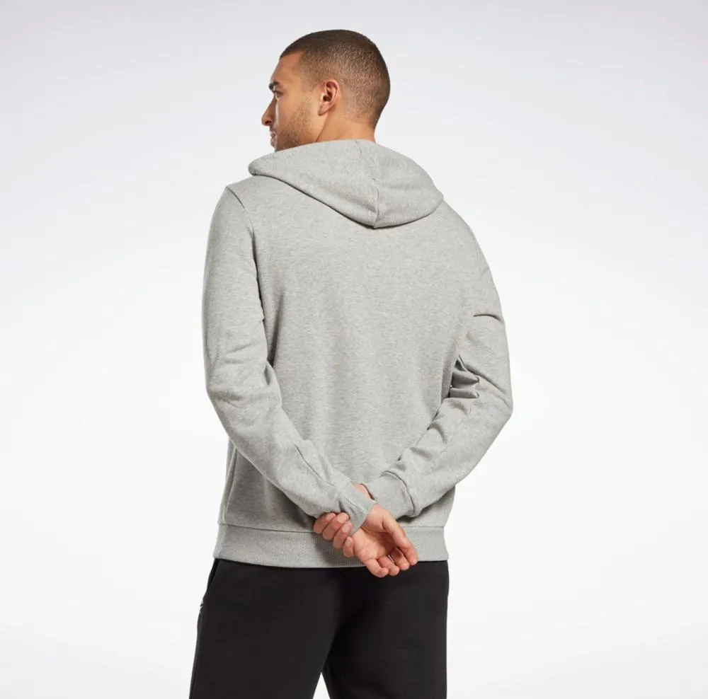 Reebok Apparel Men Reebok Identity French Terry Logo Pullover Hoodie MEDIUM GREY HEATHER sold by Reebok product image thumbnail 3