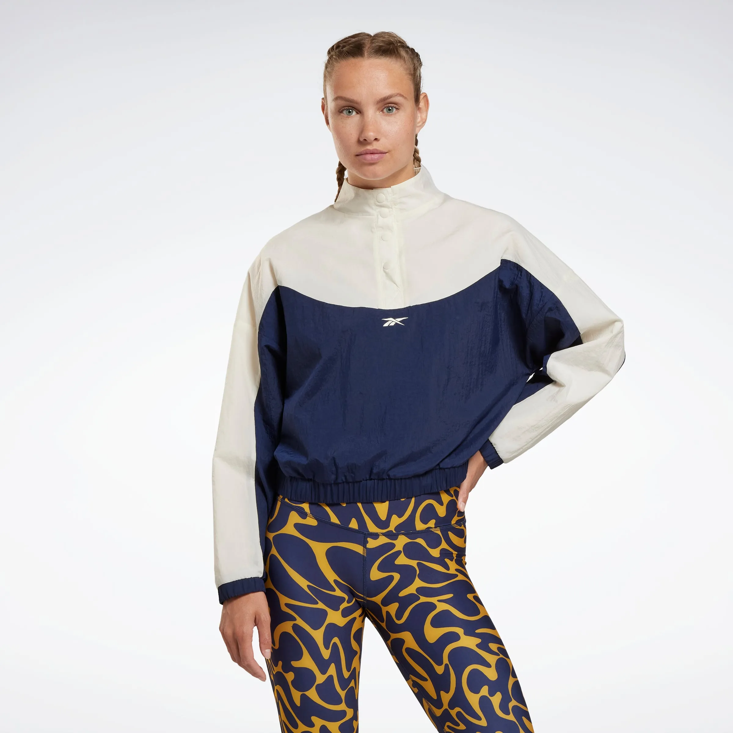 Reebok Apparel Women Workout Ready Woven Jacket Vecnav sold by Reebok