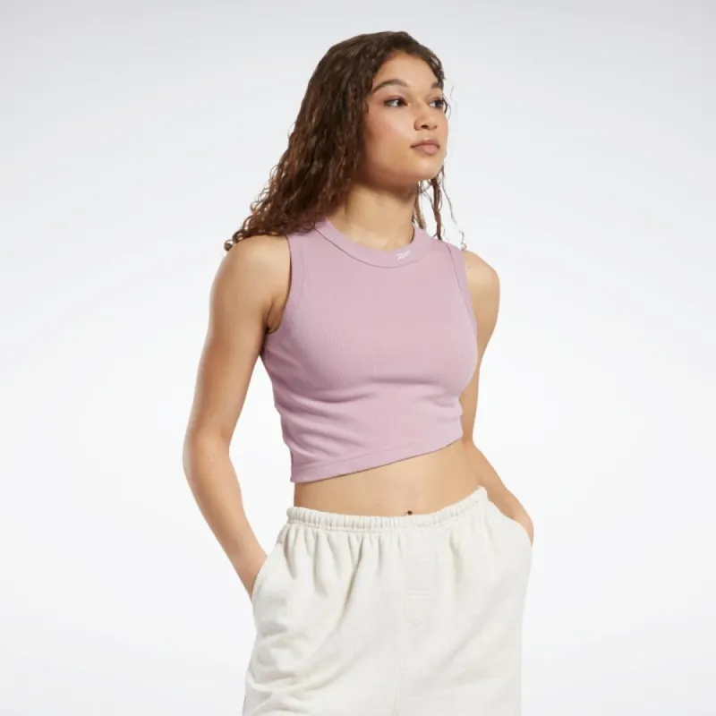 Reebok Apparel Women Classics Cropped Ribbed Tank Top INFLIL sold by Reebok