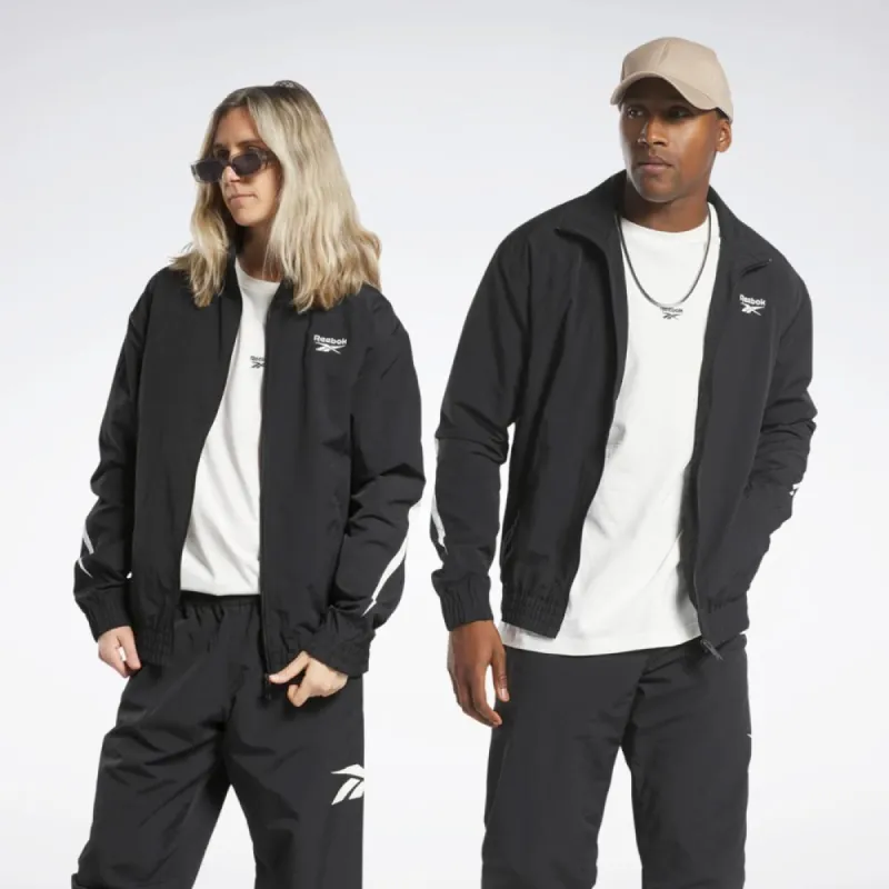 Reebok Apparel Men Classics Vector Track Top BLACK Parallel