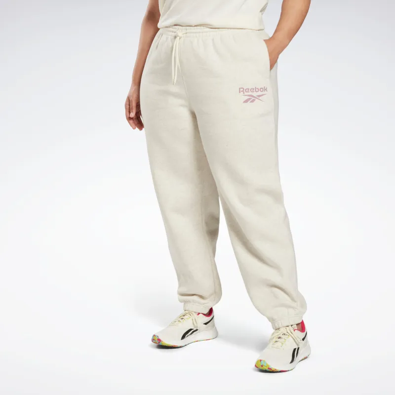 Reebok Apparel Women Reebok Identity Logo Fleece Joggers (Plus Size) Clwtml made by Reebok