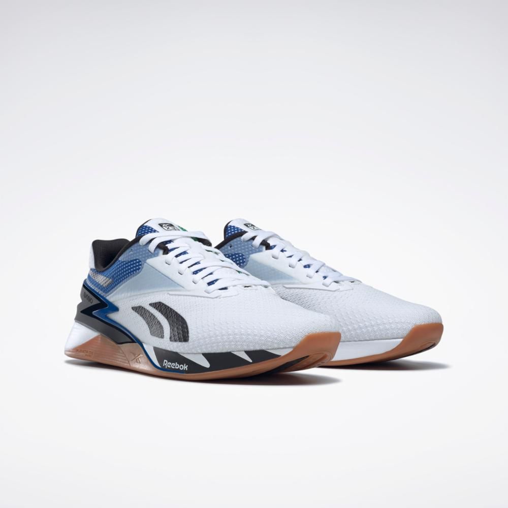 Reebok Footwear Men NANO X3 FTWWHT/GLEGRN/VECBLU sold by Reebok product image thumbnail 3