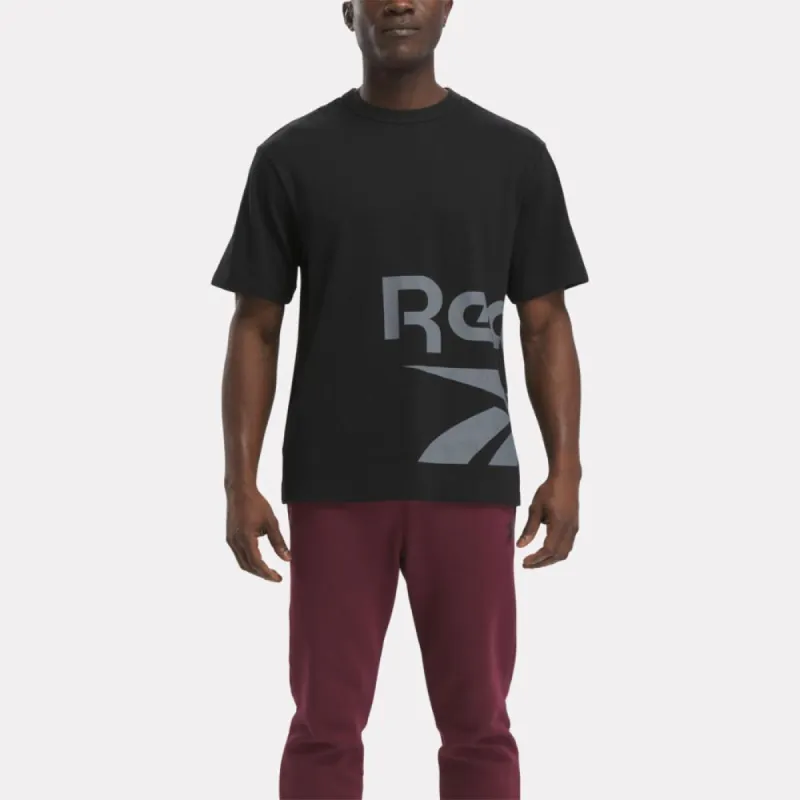Reebok Apparel Men Graphic Series Side Vector T-Shirt BLACK sold by Reebok