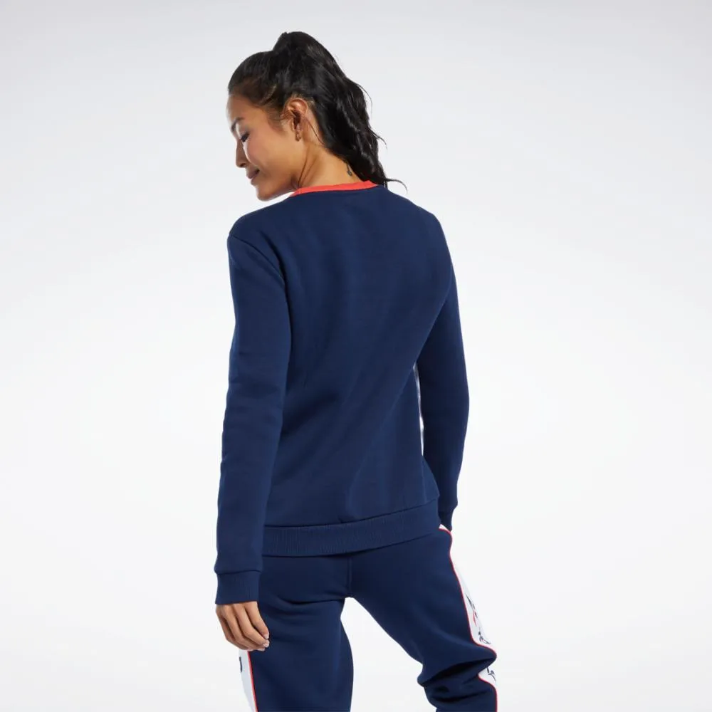 Reebok Apparel Women CL F LINEAR CREW CONAVY sold by Reebok product image thumbnail 3