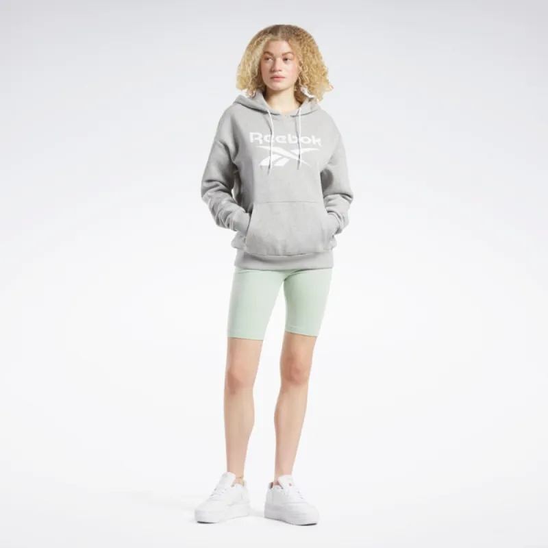 Reebok Apparel Women Reebok Identity Big Logo Fleece Hoodie MGREYH made by Reebok