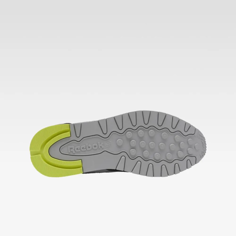 Reebok Footwear Men Classic Leather Shoes CBLACK/FTWWHT/ACIYEL sold by Reebok product image thumbnail 4