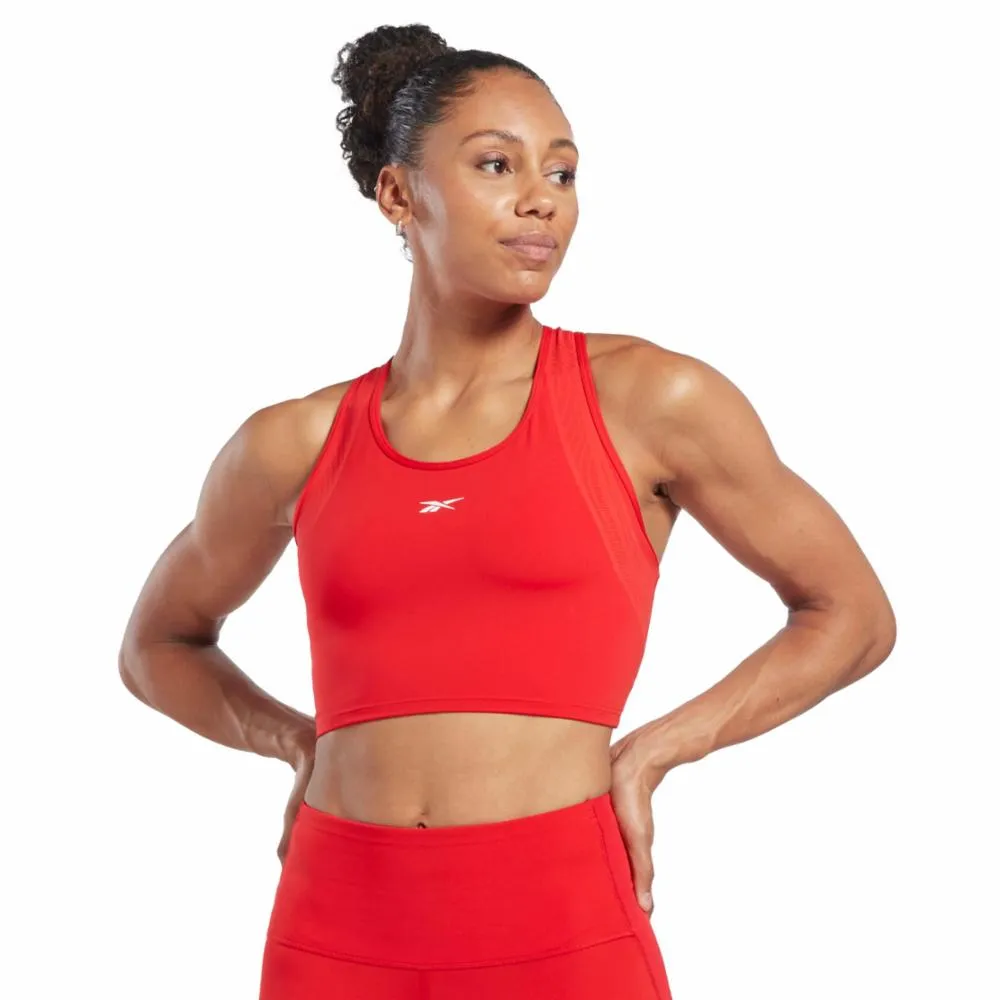 Reebok Apparel Women Lux Perform Crop Top VECRED sold by Reebok