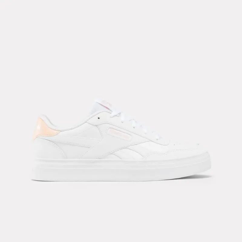 Reebok Footwear Women Reebok Court Advance Bold Shoes WHITE/WHITE/WASHEDCLAY sold by Reebok