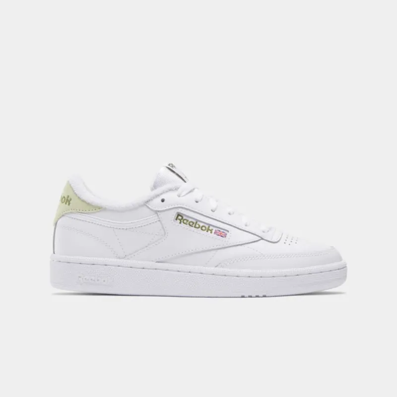 Reebok Footwear Women Club C 85 Women's Shoes WHT/WHT/CITRUS GLOW sold by Reebok