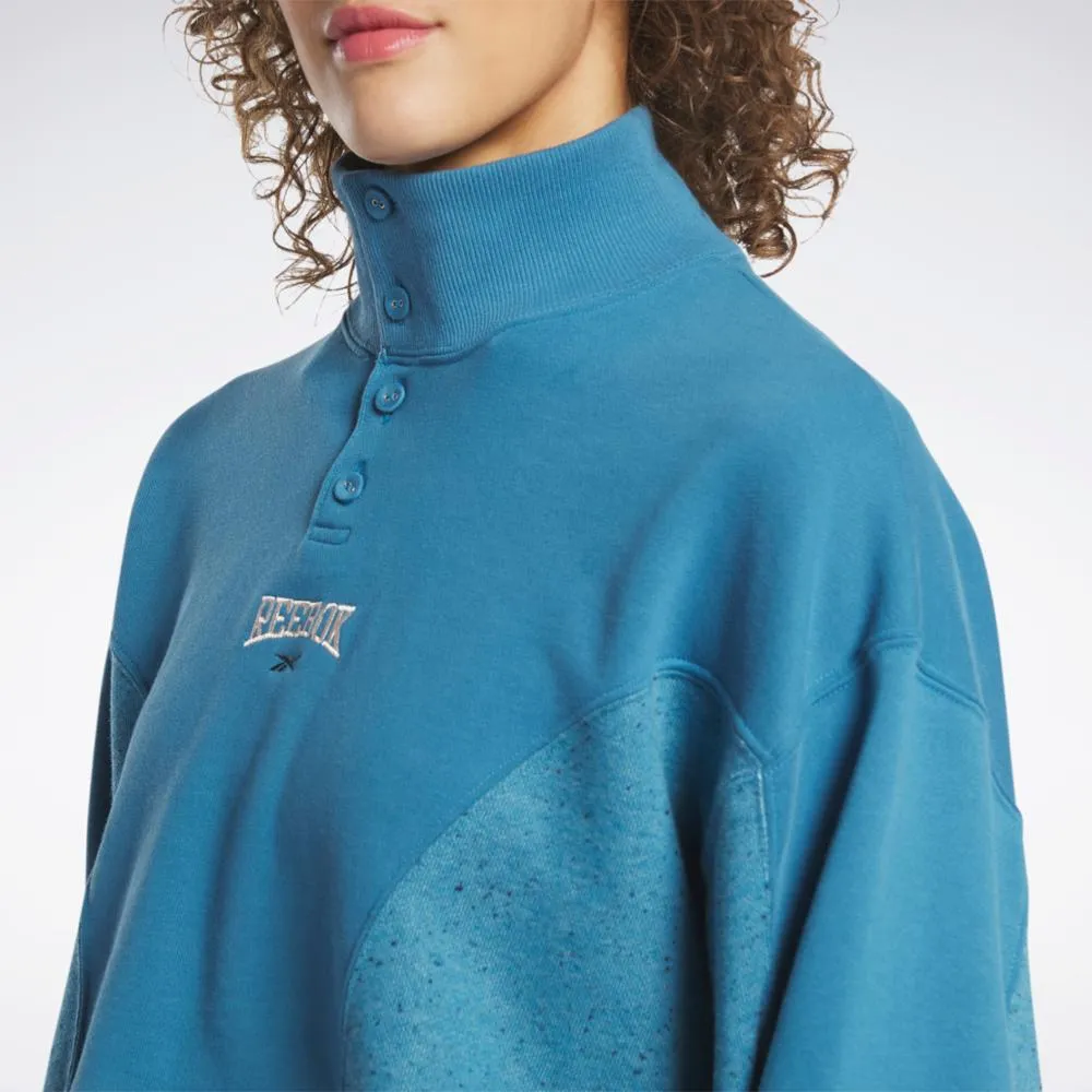 Reebok Apparel Women Reebok Classics Varsity Sweatshirt STEBLU sold by Reebok product image thumbnail 4
