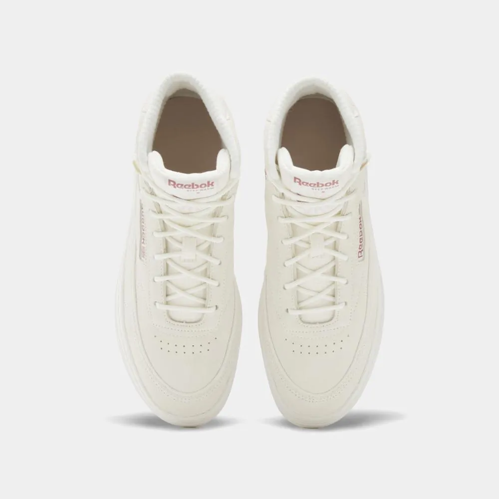 Reebok Footwear Women Club C Geo Mid Women's Shoes R/CHALK/STUC sold by Reebok product image thumbnail 5