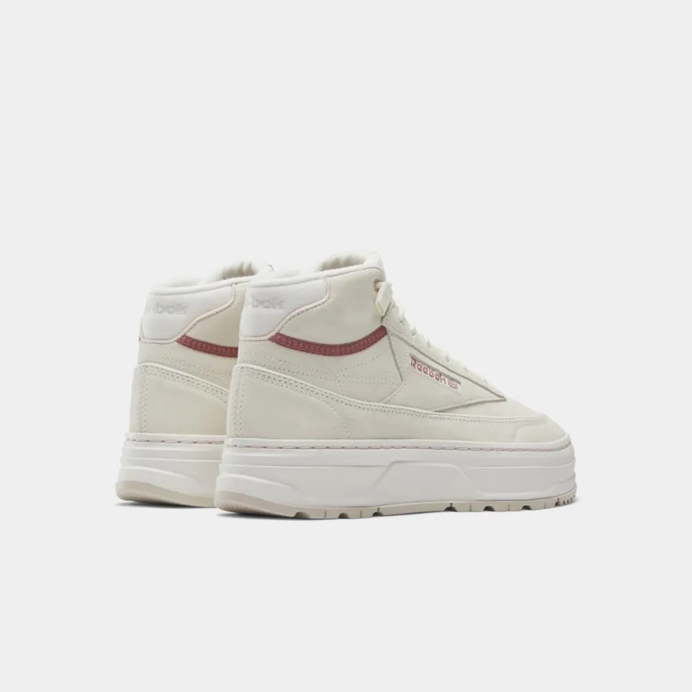 Reebok Footwear Women Club C Geo Mid Women's Shoes R/CHALK/STUC sold by Reebok product image thumbnail 3