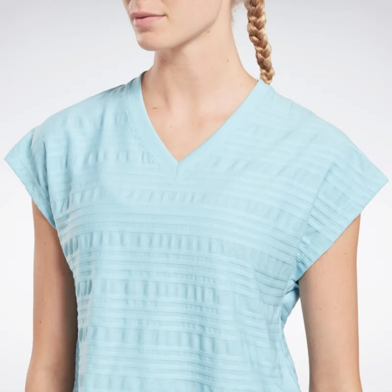 Reebok Apparel Women Perforated T-Shirt BLUPEA sold by Reebok