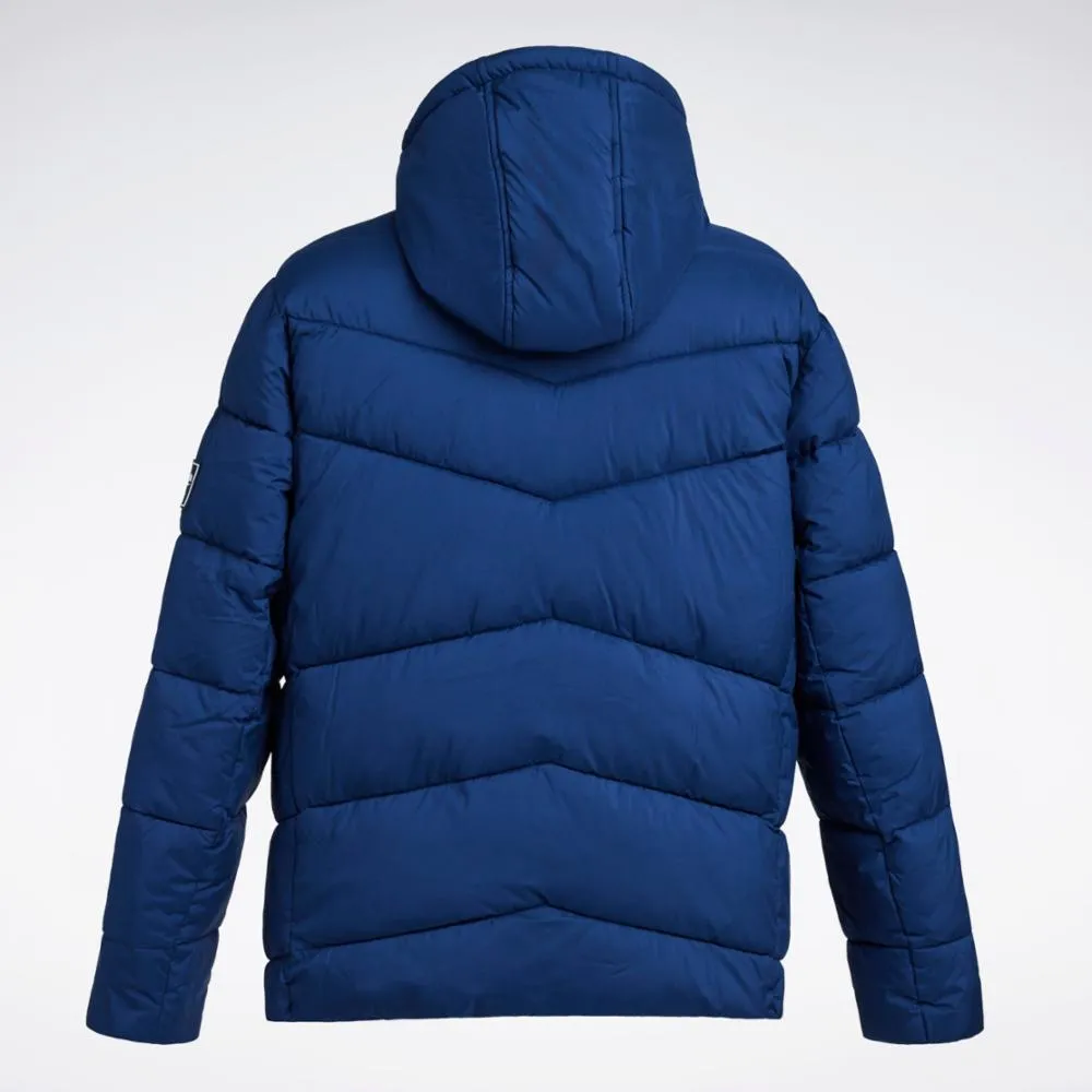 Reebok Apparel Men Classic Hooded Puffer Jacket VECTOR NAVY sold by Reebok product image thumbnail 2