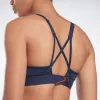 Reebok Apparel Women Lux Strappy Sports Bra Nature Grown Print Vecnav sold by Reebok