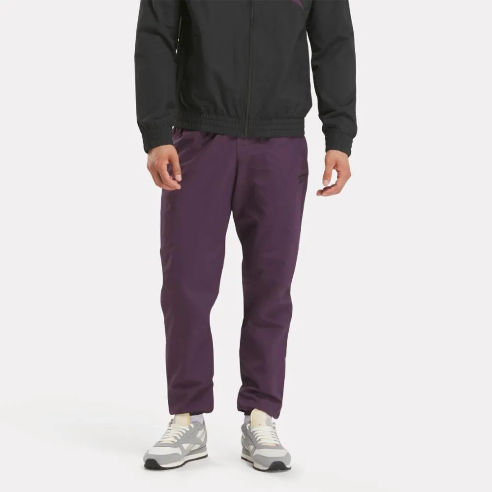 Reebok Apparel Men Classics Vector Track Pants MIDNIGHT PLUM sold by Reebok