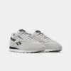 Reebok Footwear Men Classic Leather Shoes STEELY FOG /CORE BLK/RETRO GLD sold by Reebok