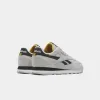 Reebok Footwear Men Classic Leather Shoes STEELY FOG /CORE BLK/RETRO GLD sold by Reebok