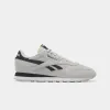 Reebok Footwear Men Classic Leather Shoes STEELY FOG /CORE BLK/RETRO GLD sold by Reebok