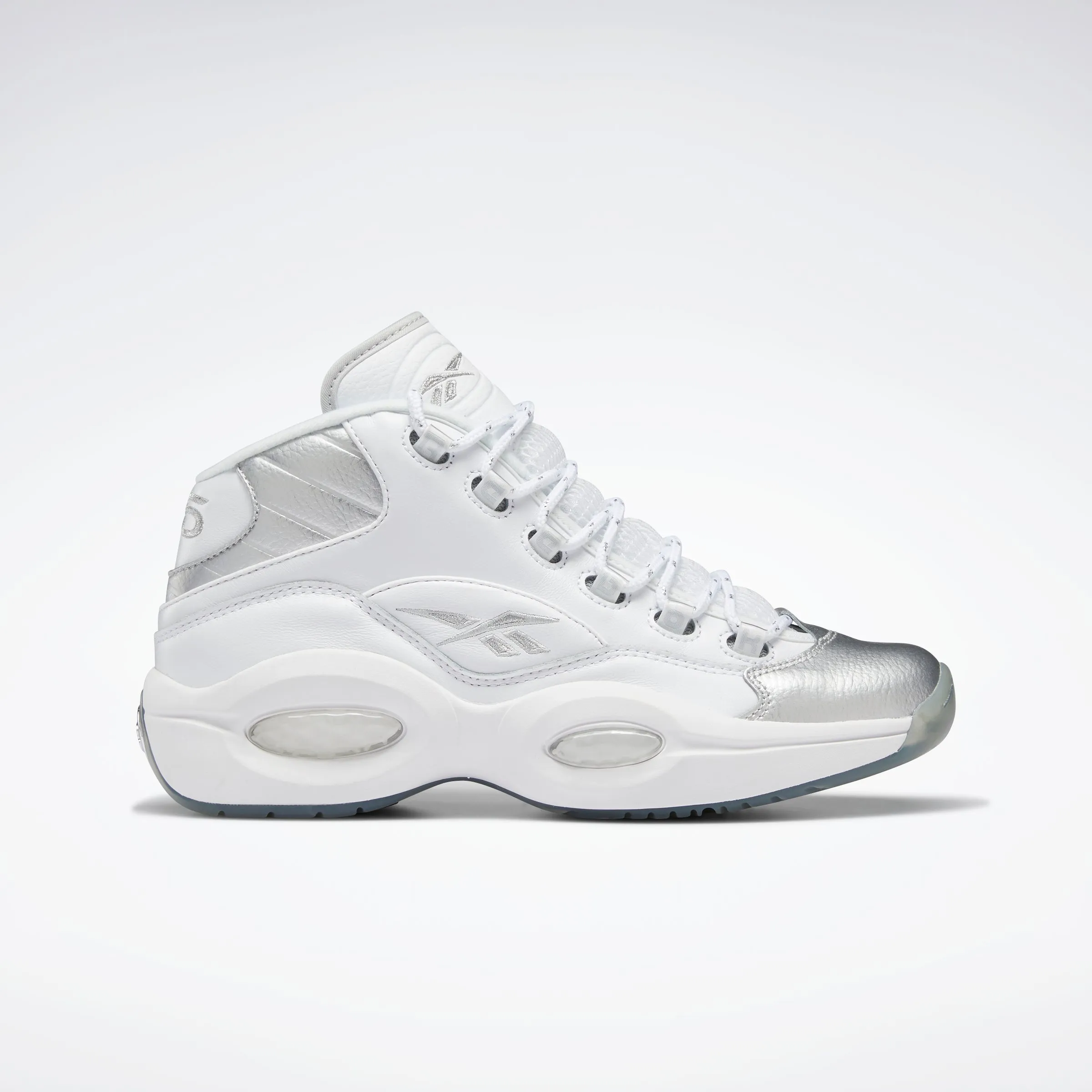Reebok Footwear Men Question Mid Shoes Ftwwht/Ftwwht/Silvmt sold by Reebok