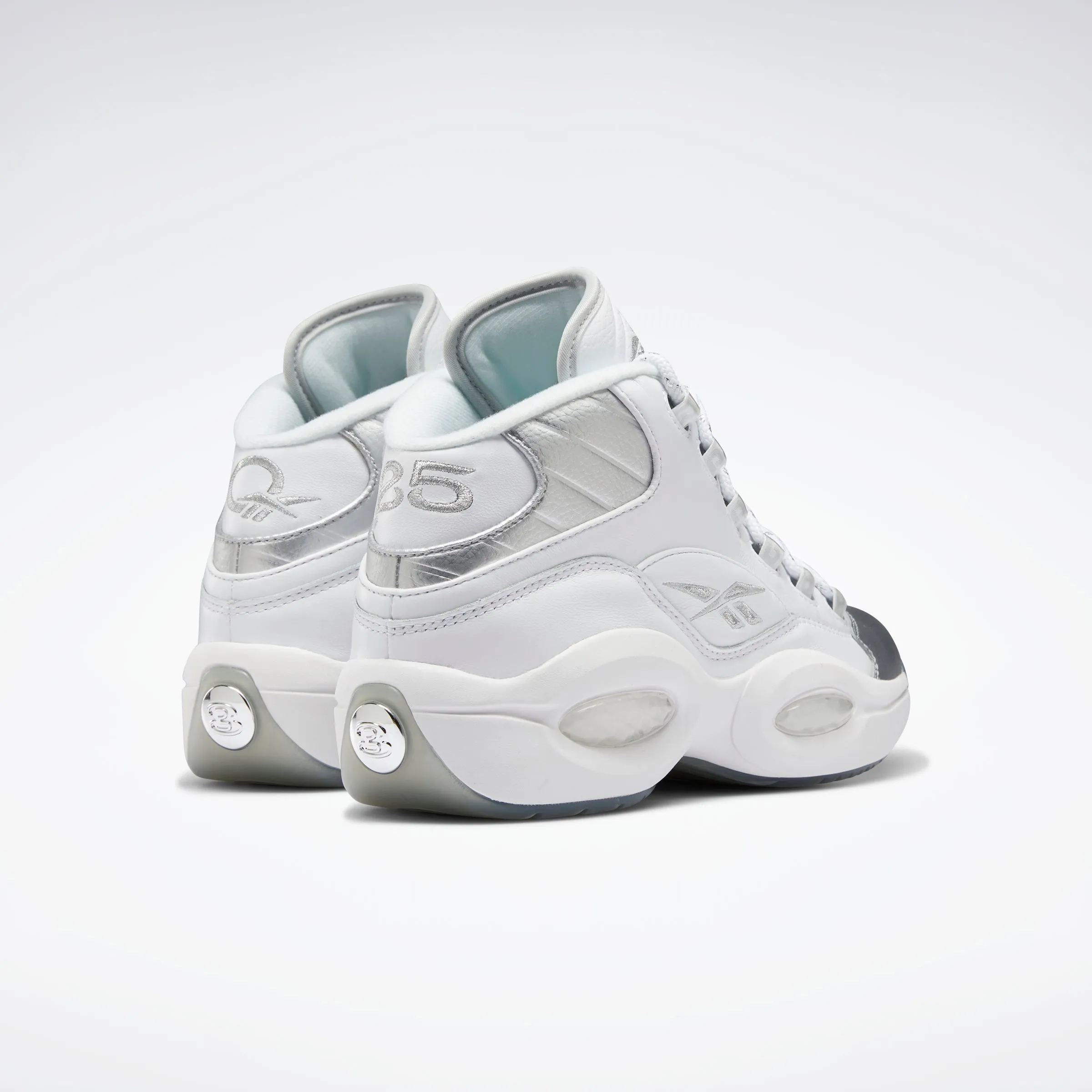 Reebok Footwear Men Question Mid Shoes Ftwwht/Ftwwht/Silvmt sold by Reebok product image thumbnail 4